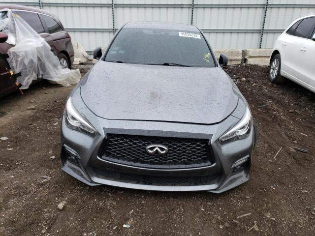 JN1FV7AR5JM481586 - 2018 INFINITI Q50 RED SPORT 400 GRAY photo 5