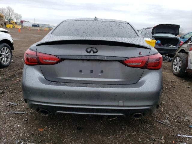 JN1FV7AR5JM481586 - 2018 INFINITI Q50 RED SPORT 400 GRAY photo 6