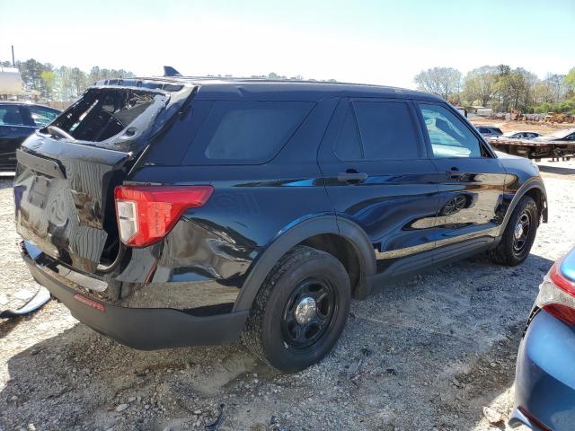1FM5K8AB2MGB46262 - 2021 FORD EXPLORER POLICE INTERCEPTOR BLACK photo 3