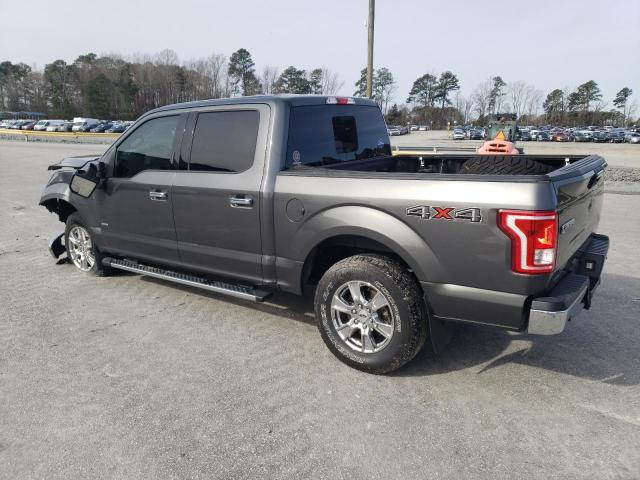1FTEW1EP7HFA30797 - 2017 FORD F150 SUPERCREW GRAY photo 2