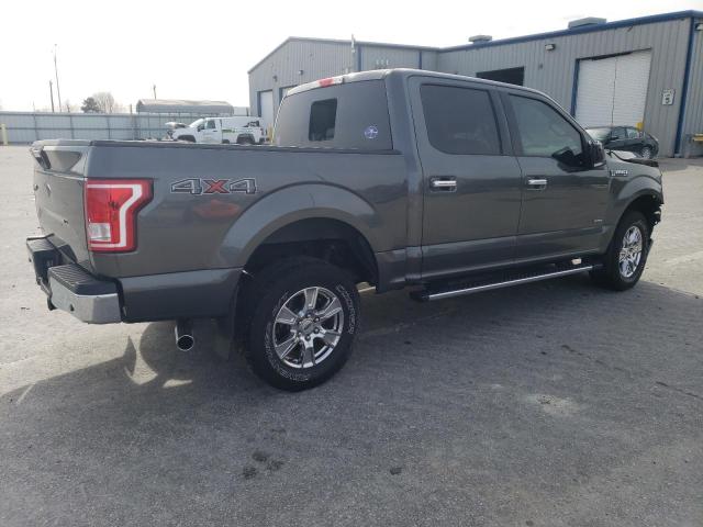 1FTEW1EP7HFA30797 - 2017 FORD F150 SUPERCREW GRAY photo 3