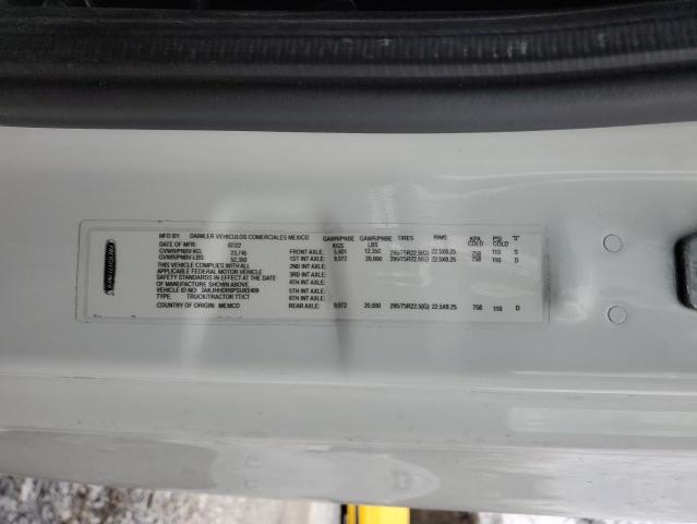 3AKJHHDR6PSUK5409 - 2023 FREIGHTLINER CASCADIA 1 WHITE photo 10