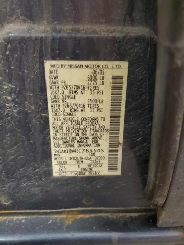 5N1AR18W45C765545 - 2005 NISSAN PATHFINDER LE GRAY photo 13