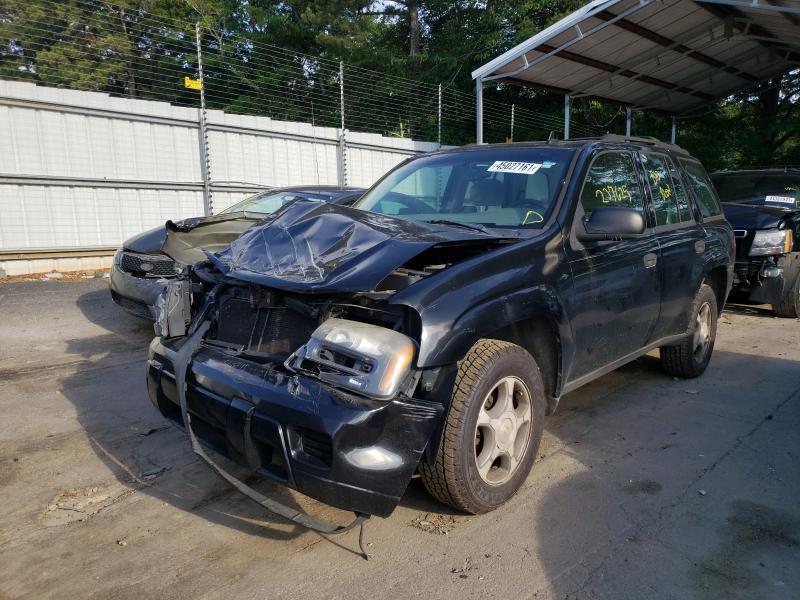 1GNDS13S362317239 - 2006 CHEVROLET TRAILBLAZE LS BLACK photo 2