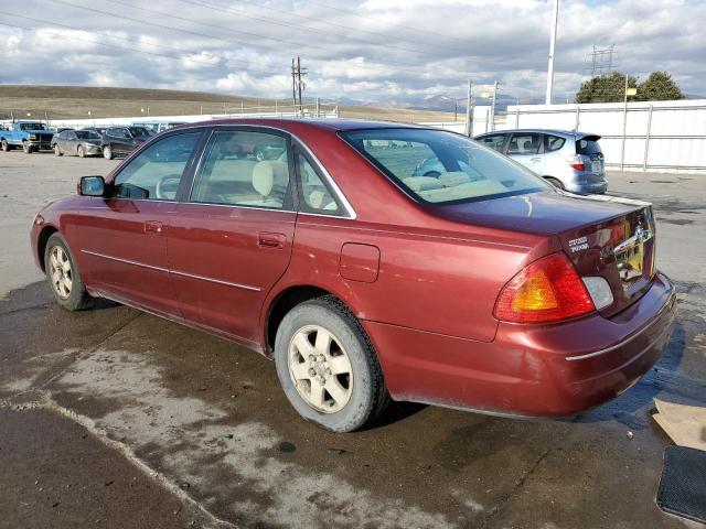 4T1BF28B6YU096791 - 2000 TOYOTA AVALON XL BURGUNDY photo 2