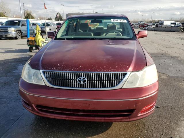 4T1BF28B6YU096791 - 2000 TOYOTA AVALON XL BURGUNDY photo 5