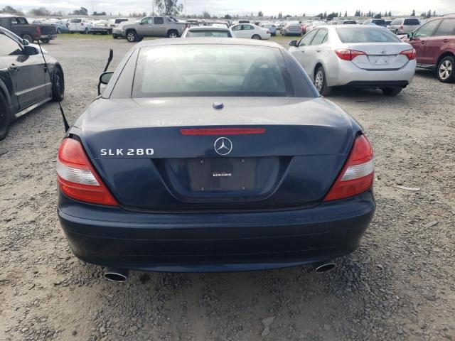 WDBWK54F77F158034 - 2007 MERCEDES-BENZ SLK 280 BLUE photo 6