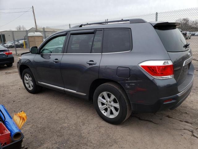 5TDBK3EH4DS244370 - 2013 TOYOTA HIGHLANDER BASE Сұр фото 2