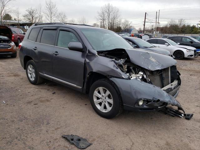 5TDBK3EH4DS244370 - 2013 TOYOTA HIGHLANDER BASE Сұр фото 4
