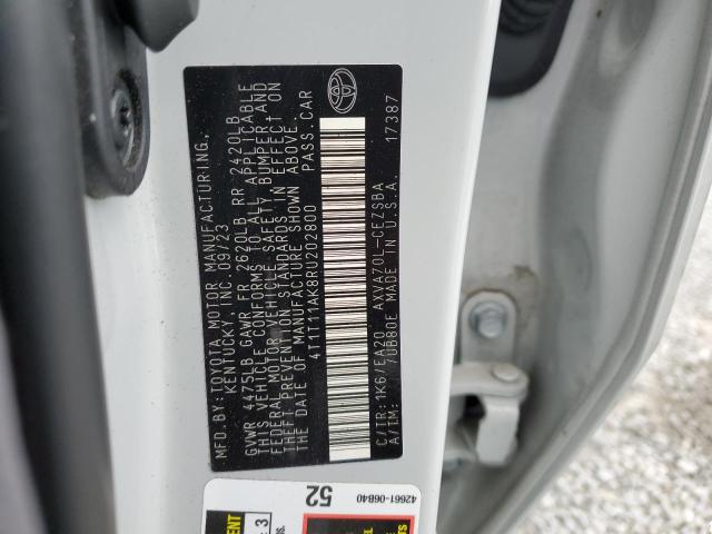 4T1T11AK8RU202800 - 2024 TOYOTA CAMRY SE NIGHT SHADE GRAY photo 12