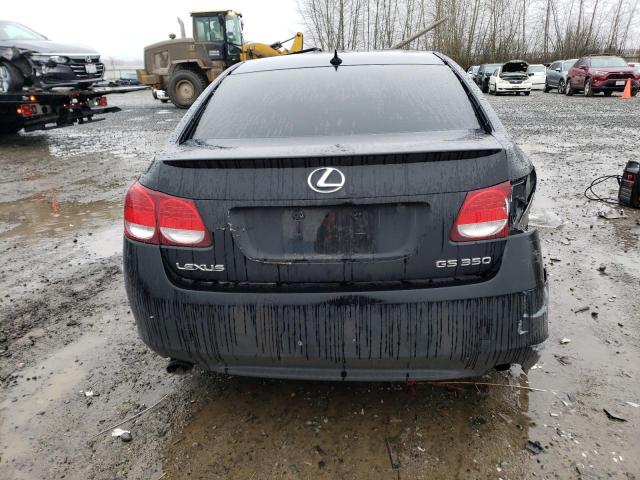 JTHBE96S370025846 - 2007 LEXUS GS 350 BLACK photo 6