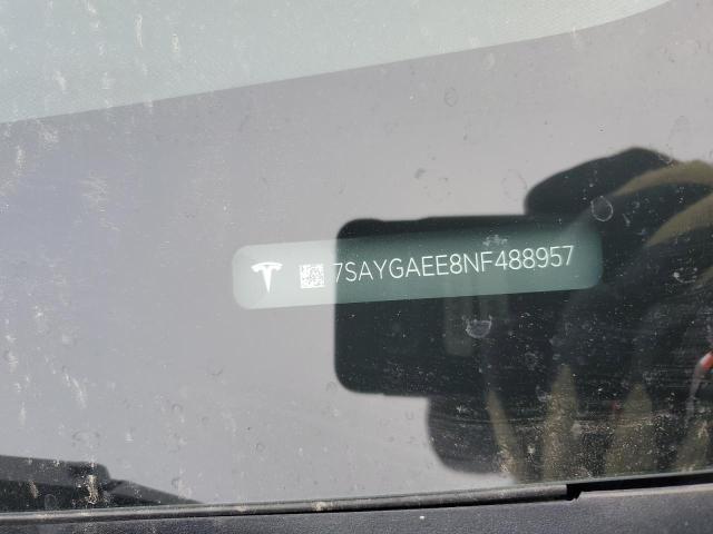7SAYGAEE8NF488957 - 2022 TESLA MODEL Y Կապույտ լուսանկար 13