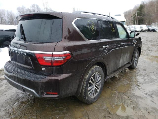 JN8AY2BD7N9676901 - 2022 NISSAN ARMADA SL BROWN photo 3