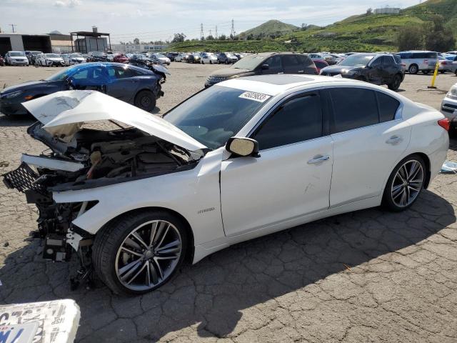 JN1AV7AP4GM490104 - 2016 INFINITI Q50 HYBRID WHITE photo 1