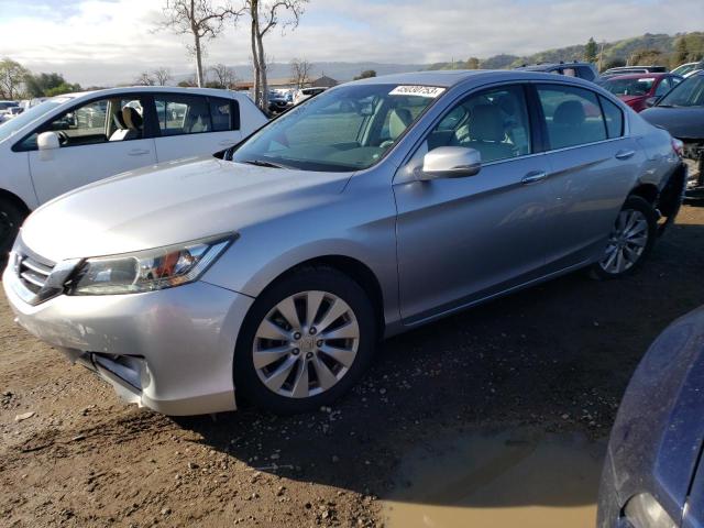 1HGCR3F85EA037601 - 2014 HONDA ACCORD EXL SILVER photo 1