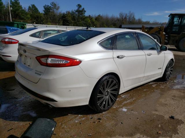 3FA6P0RU6ER350340 - 2014 FORD FUSION TITANIUM HEV WHITE photo 3