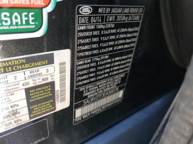 SALWV2TF3EA368576 - 2014 LAND ROVER RANGE ROVE AUTOBIOGRAPHY GRAY photo 13