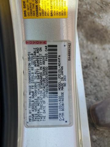 JTHBD192220038550 - 2002 LEXUS IS 300 SILVER photo 12