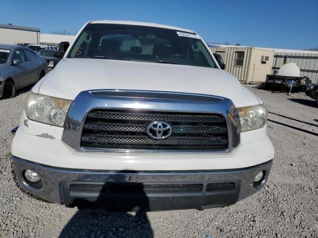 5TFRT54109X029081 - 2009 TOYOTA TUNDRA DOUBLE CAB WHITE photo 5