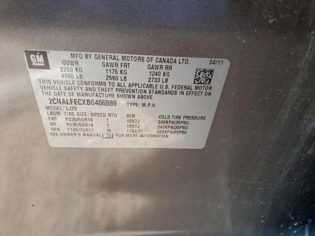 2CNALFECXB6406889 - 2011 CHEVROLET EQUINOX LTZ TAN photo 14