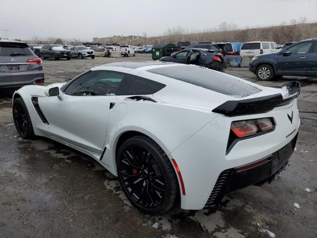 1G1YP2D6XK5604159 - 2019 CHEVROLET CORVETTE Z06 1LZ WHITE photo 2