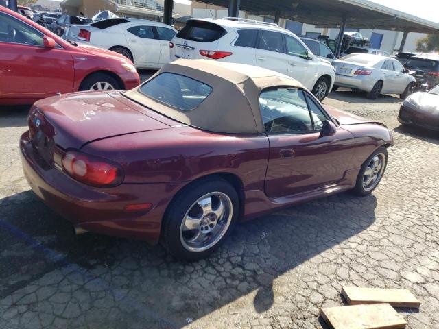 JM1NB353230310059 - 2003 MAZDA MX-5 MIATA BASE MAROON photo 3