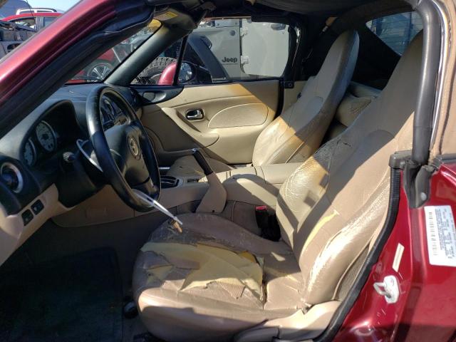 JM1NB353230310059 - 2003 MAZDA MX-5 MIATA BASE MAROON photo 7