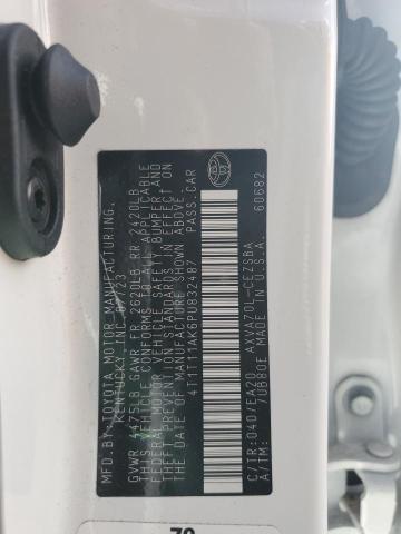 4T1T11AK6PU832487 - 2023 TOYOTA CAMRY SE NIGHT SHADE WHITE photo 13