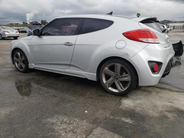 KMHTC6AE8DU116901 - 2013 HYUNDAI VELOSTER TURBO SILVER photo 2