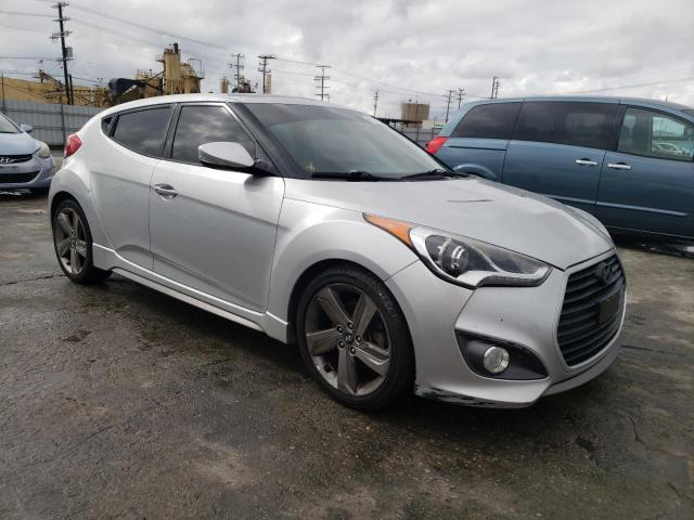 KMHTC6AE8DU116901 - 2013 HYUNDAI VELOSTER TURBO SILVER photo 4