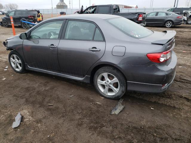 5YFBU4EE2DP082754 - 2013 TOYOTA COROLLA BASE GRAY photo 2