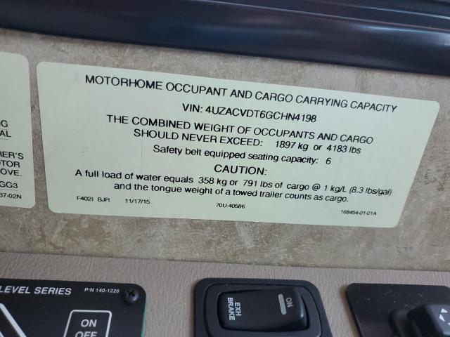 4UZACVDT6GCHN4198 - 2016 FREIGHTLINER CHASSIS XC ყავისფერი ფოტო 10