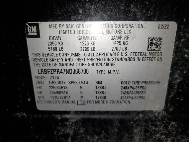 LRBFZPR47ND068700 - 2022 BUICK ENVISION ESSENCE Qara foto 12