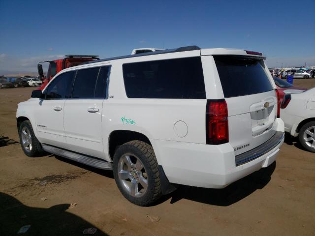 1GNSKKKC8FR212727 - 2015 CHEVROLET SUBURBAN K1500 LTZ WHITE photo 2