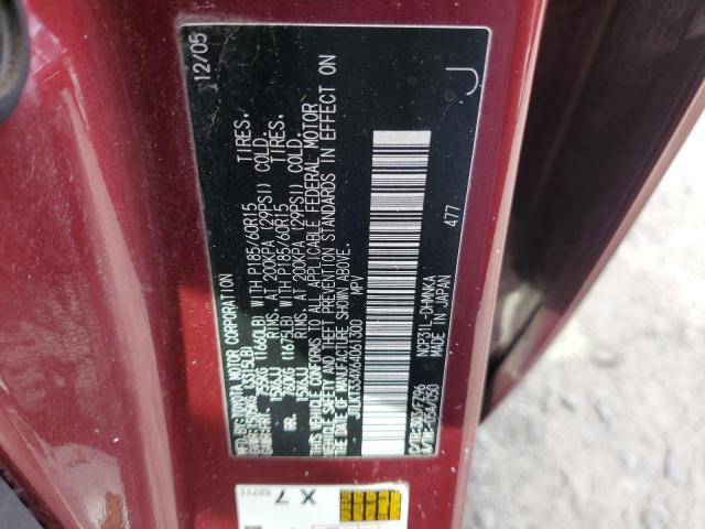 JTLKT334X64061300 - 2006 TOYOTA SCION XB 勃艮第红 照片 12