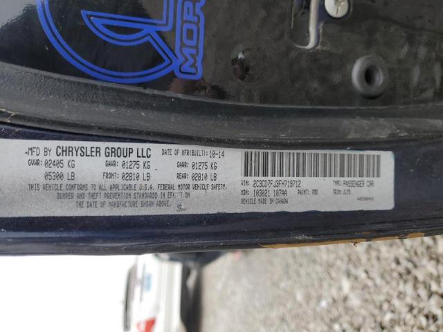 2C3CDZFJ3FH719712 - 2015 DODGE CHALLENGER R/T SCAT PACK BLACK photo 12