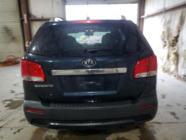 5XYKT3A6XDG382543 - 2013 KIA SORENTO LX BLUE photo 6