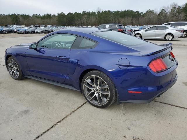 1FA6P8TH6F5373485 - 2015 FORD MUSTANG BLUE photo 2