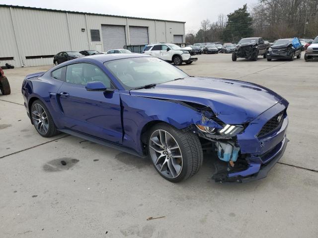1FA6P8TH6F5373485 - 2015 FORD MUSTANG BLUE photo 4