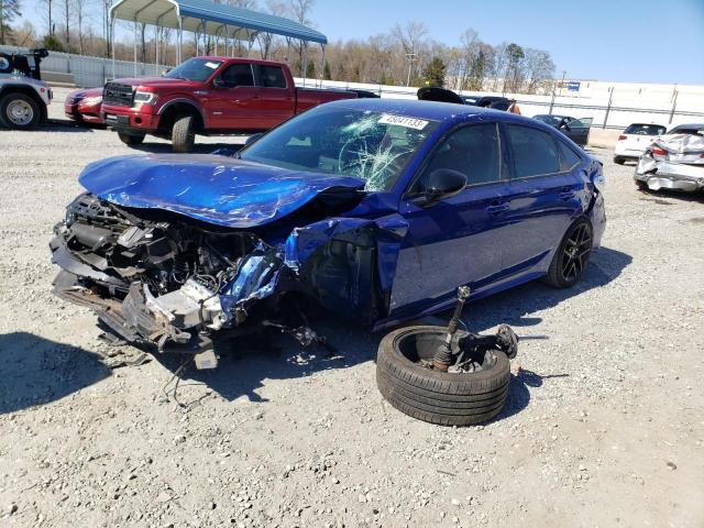 2HGFE2F52NH588126 - 2022 HONDA CIVIC SPORT 蓝色 照片 1