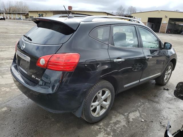 JN8AS5MV6BW664793 - 2011 NISSAN ROGUE S BLACK photo 3