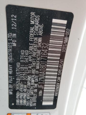 JF1ZNAA18D1716432 - 2013 TOYOTA SCION FR-S 白色 照片 12