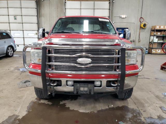 1FTWW31P16EA57597 - 2006 FORD F350 SRW SUPER DUTY RED photo 5