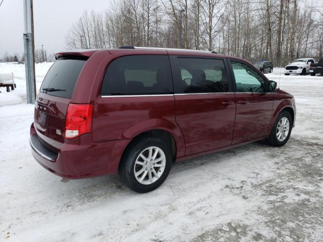 2C4RDGCG4KR716406 - 2019 DODGE GRAND CARA SXT BURGUNDY photo 3