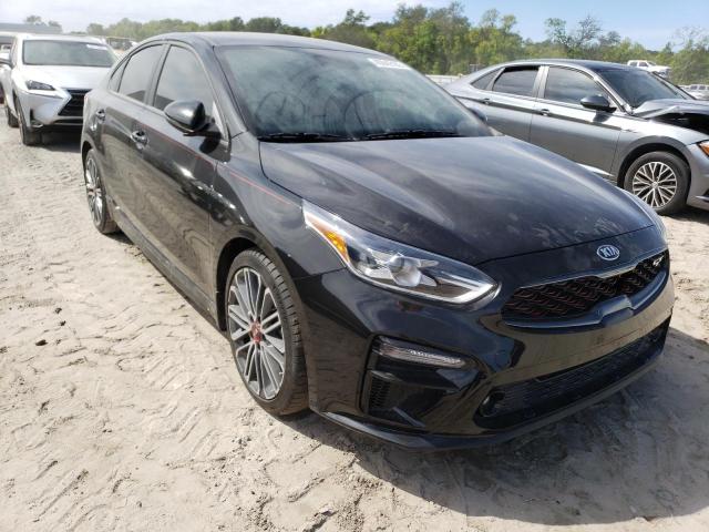 3KPF44AC8ME416079 - 2021 KIA FORTE GT BLACK photo 4