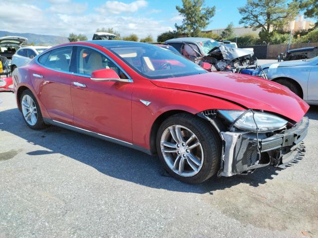 5YJSA1E19FF118121 - 2015 TESLA MODEL S Qırmızı foto 4