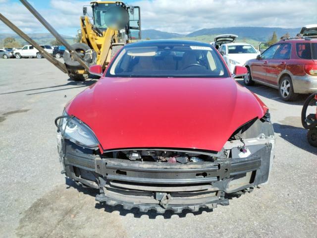 5YJSA1E19FF118121 - 2015 TESLA MODEL S Qırmızı foto 5
