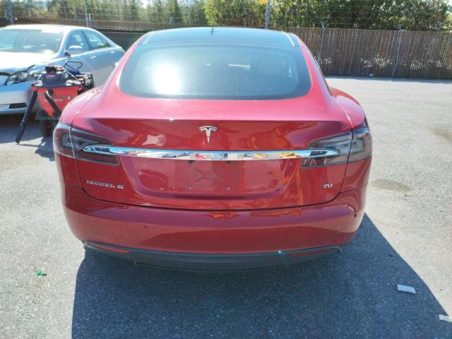 5YJSA1E19FF118121 - 2015 TESLA MODEL S Qırmızı foto 6