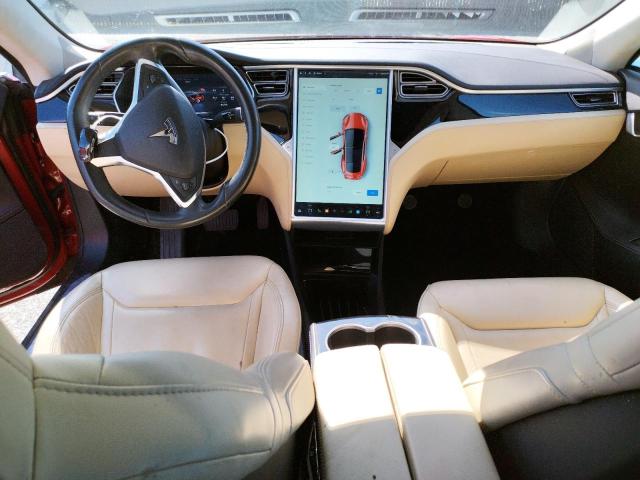 5YJSA1E19FF118121 - 2015 TESLA MODEL S Qırmızı foto 8