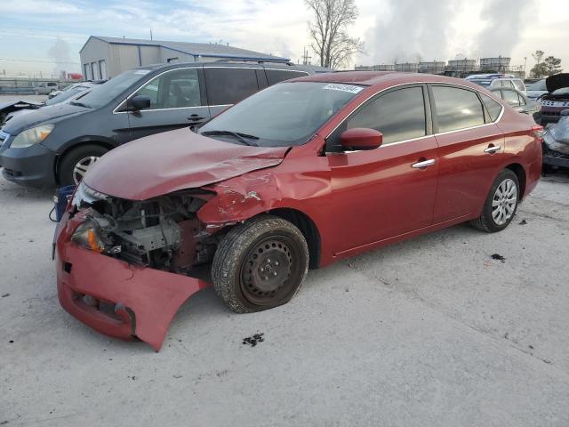 3N1AB7AP7EY330172 - 2014 NISSAN SENTRA S RED photo 1